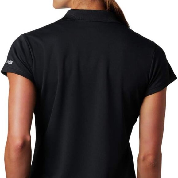 🆕Columbia Women's Innisfree Short Sleeve Polo Shirt, XXL-Black, Brand NEW. - Picture 2 of 5